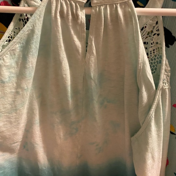 Lane Bryant Halter Tank Blue Ombré Size 30/32 - Picture 4 of 5